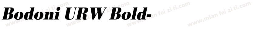 Bodoni URW Bold字体转换